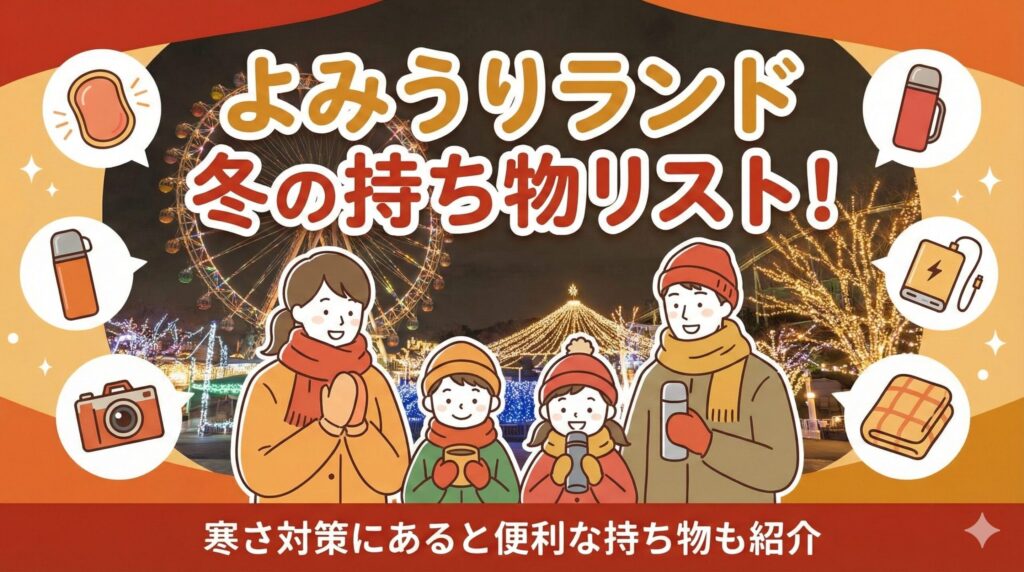 よみうりランド冬の持ち物リスト!寒さ対策にあると便利な持ち物も紹介