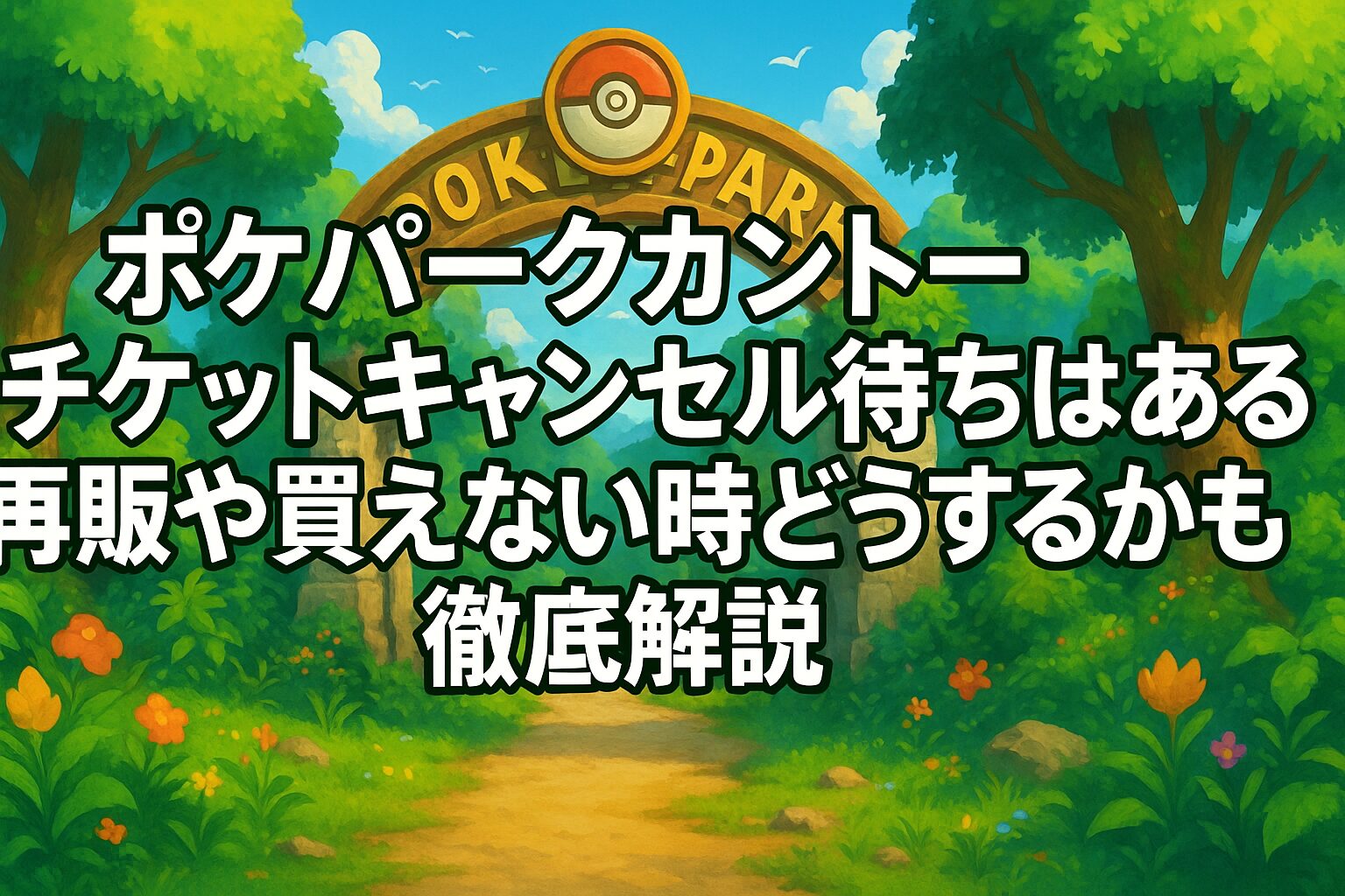 ポケパークカントーチケットキャンセル待ちはある?再販や買えない時どうするかも徹底解説