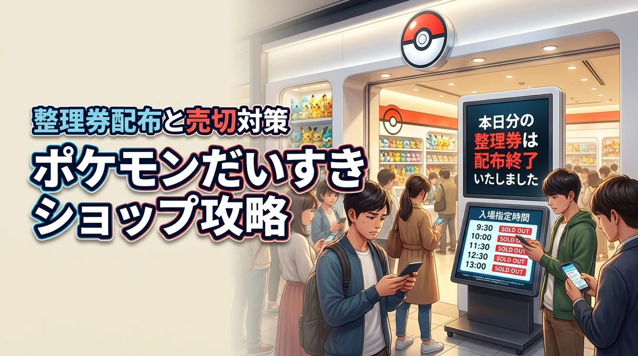 なぜポケモンだいすきショップに入れない？整理券の配布時間と売り切れを防ぐコツ