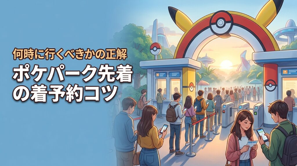 ポケパークの先着予約で失敗したくない！何時に行くべきかの正解と攻略のコツ